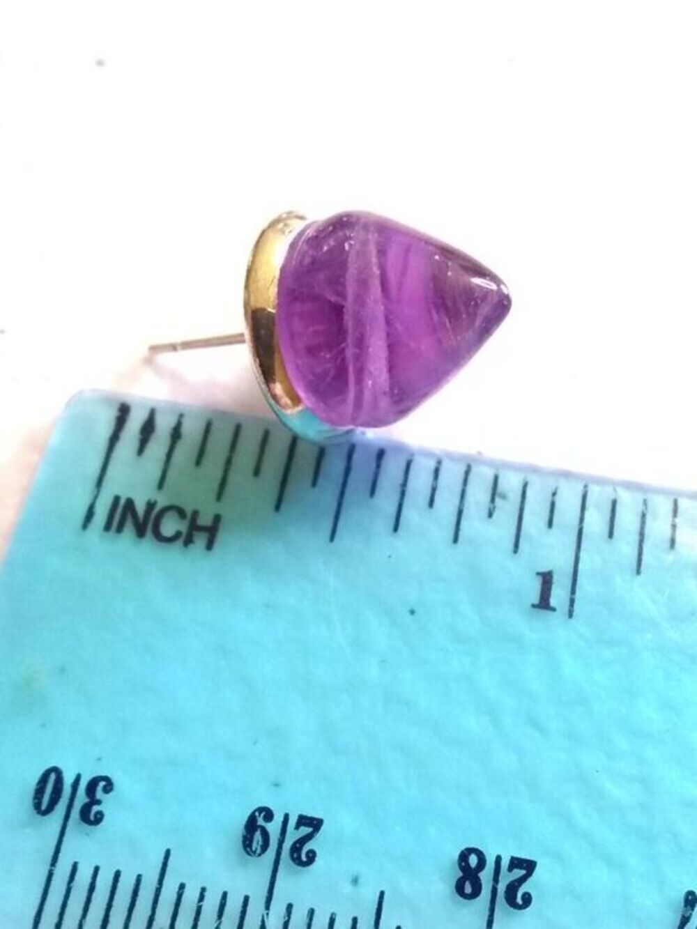 Dark Purple Amethyst Cone Studs #6 ~ Edgy BadA$$ & Sexy! - Picture 12 of 13